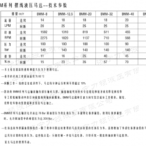 BMM側(cè)油口系列馬達